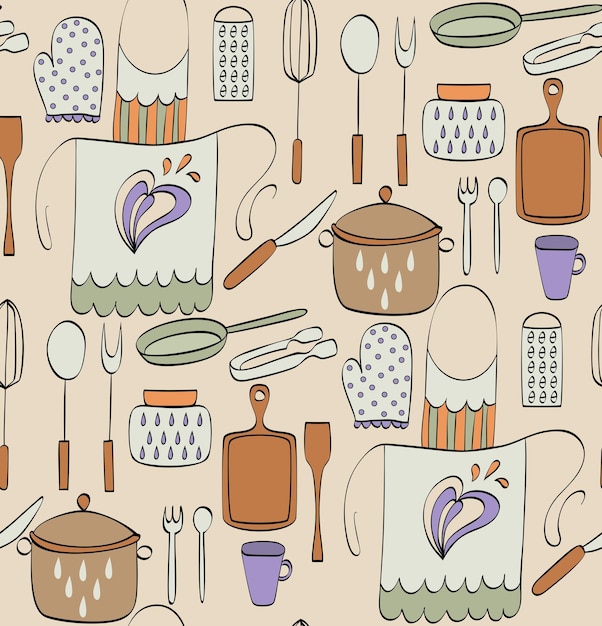 Vector kitchenware