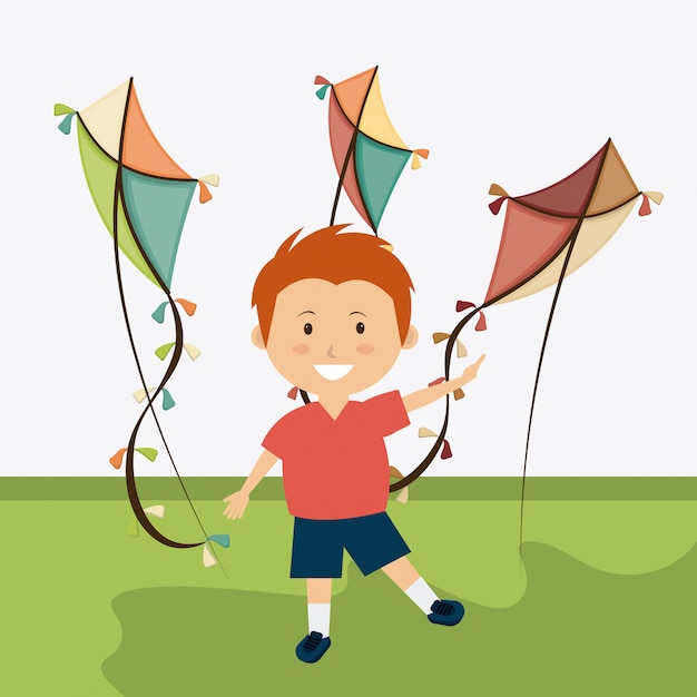 Kite childhood game