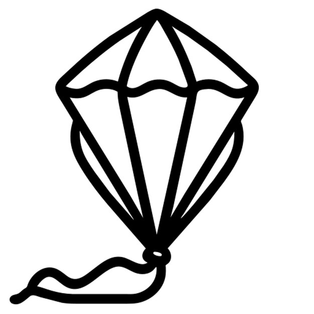 kite icon outline