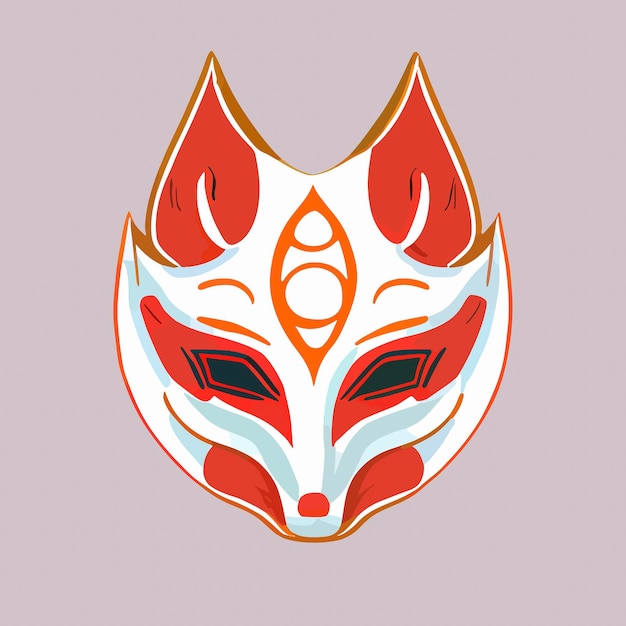 Vector kitsume masker vector pictogram illustratie