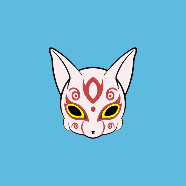 Kitsune fox mask icon