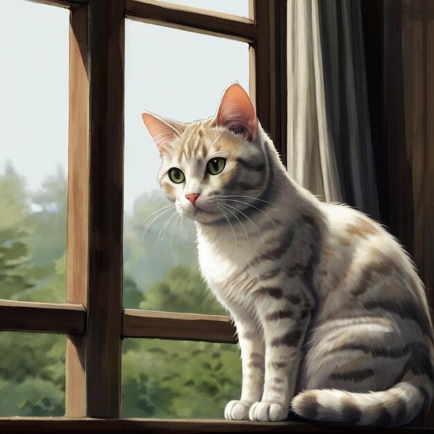 ベクトル 猫ちゃん ガール イメージ