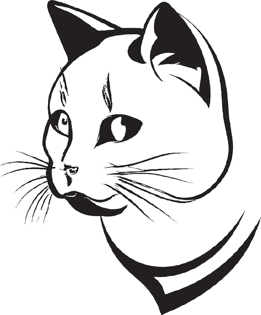 Набор векторных икон котенка