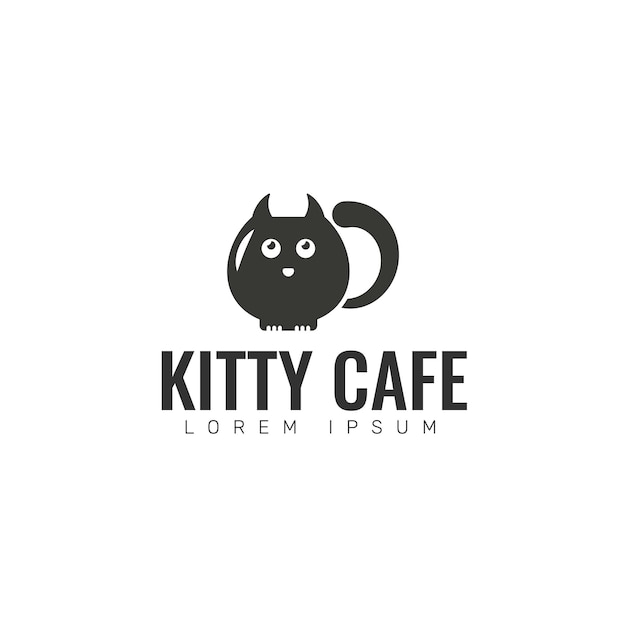 Kitty cat-logo sjabloon