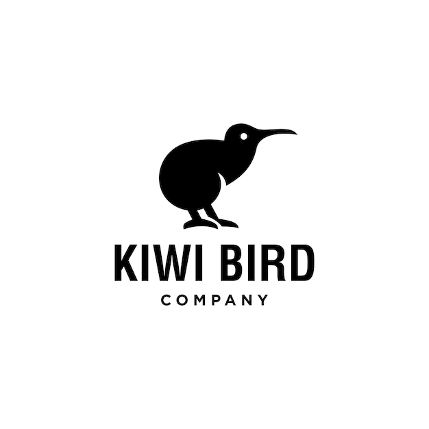 Иллюстрация векторного логотипа птицы киви