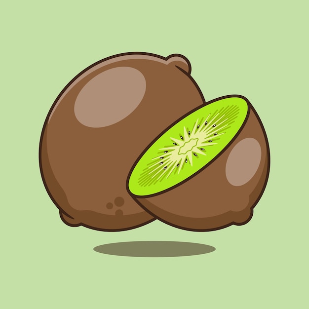 Kiwi cartoon vector illustration