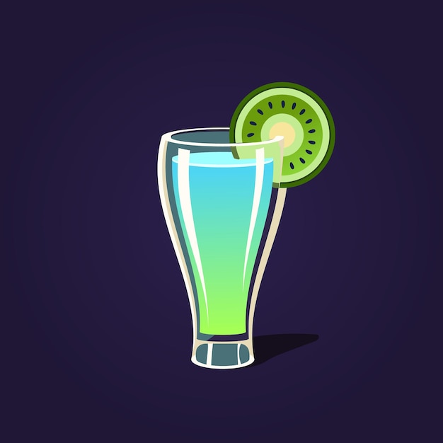 Kiwi Cocktail Illustratie