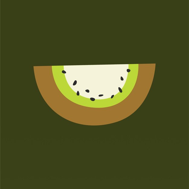 Kiwi fruit logo design concept template Fresh fruit logo design