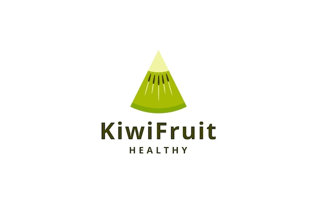 Kiwi fruit logo pictogram ontwerp sjabloon platte vectorillustratie