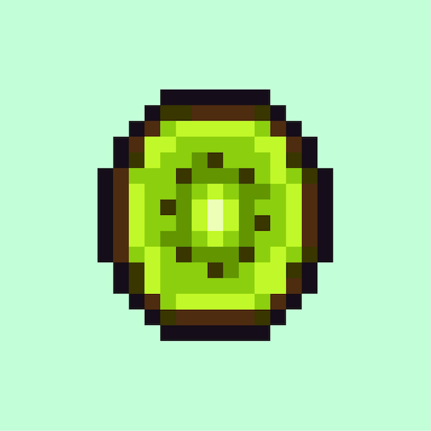 kiwi fruit pixel art