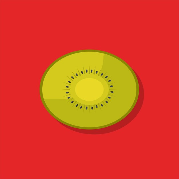 Kiwi fruit realistic fruit vector