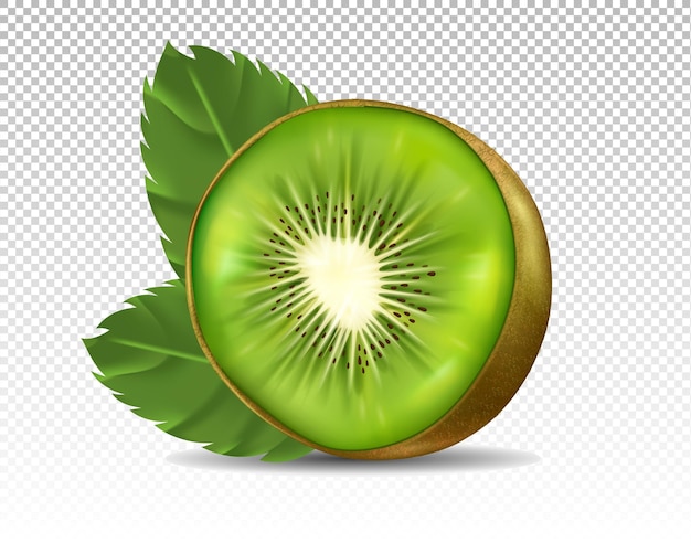 Kiwi met blad