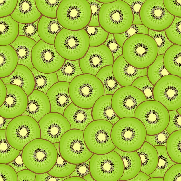 Kiwi seamless pattern