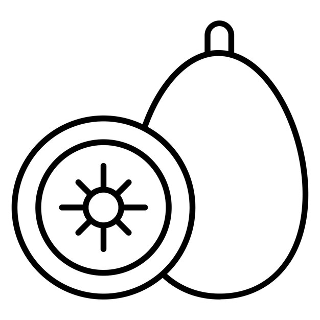 Kiwi Vector Illustration Style