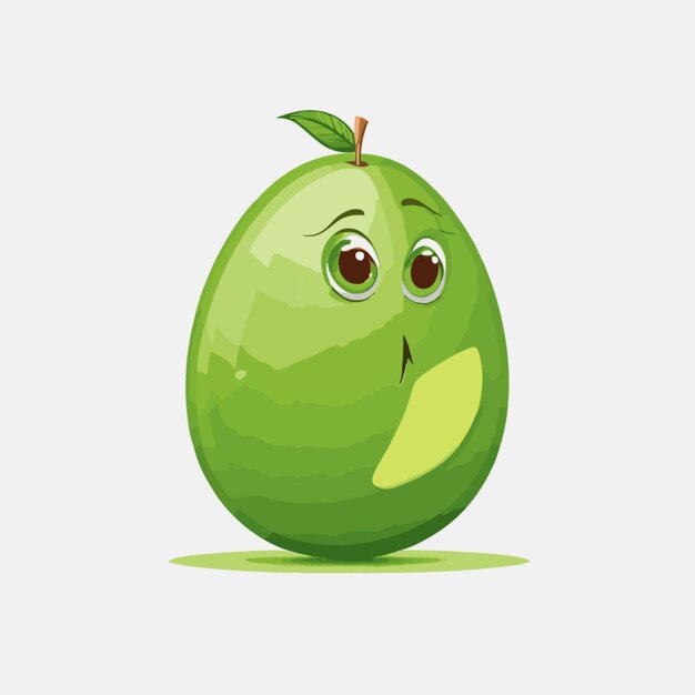 Kiwi vector on a white background