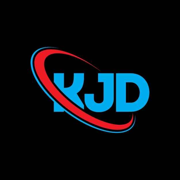 KJD logo KJD letter KJD letter logo design Initials KJD logo linked with circle and uppercase monogram logo KJD typography for technology business and real estate brand