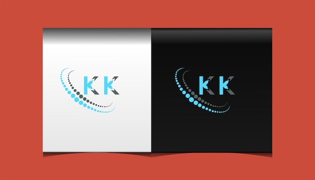 KK eerste moderne logo ontwerp vector pictogrammalplaatje