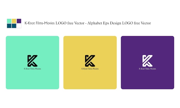 KKnotFilmsMoviesLOGO無料ベクターアルファベットEpsデザインロゴ無料ベクター