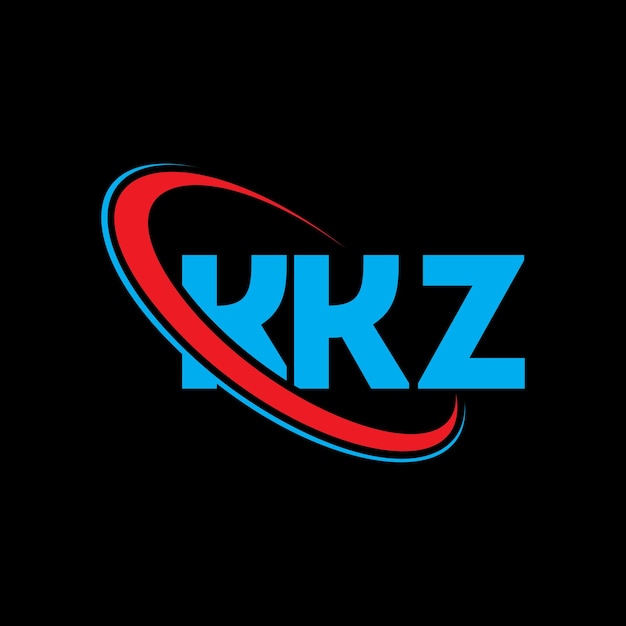 Vector kkz logo kkz letter kkz letter logo ontwerp initialen kkz logo gekoppeld aan cirkel en hoofdletters monogram logo kkz typografie voor technologie bedrijf en vastgoed merk