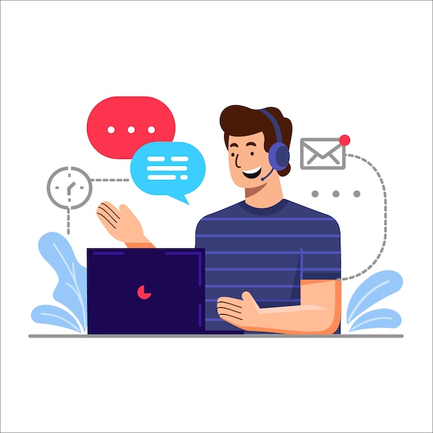 Klantenservice illustratie concept