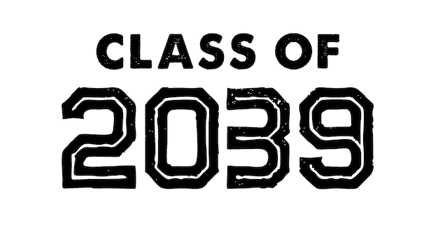 Klasse van 2039 T Shirt Design Vector