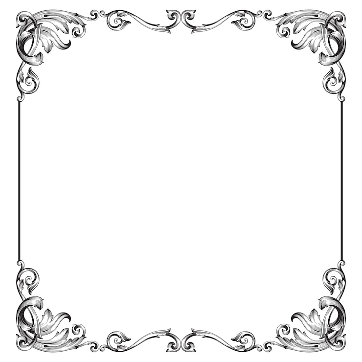 Vector klassiek barok ornament. decoratief ontwerpelement filigraan.