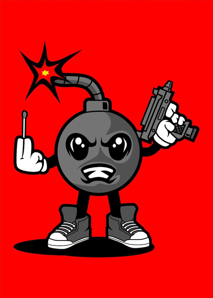 Vector klassiek bombeeldverhaal