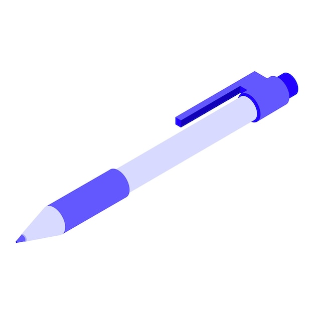 Klassiek penpictogram Isometrisch van klassiek pen vectorpictogram voor webontwerp dat op witte achtergrond wordt geïsoleerd