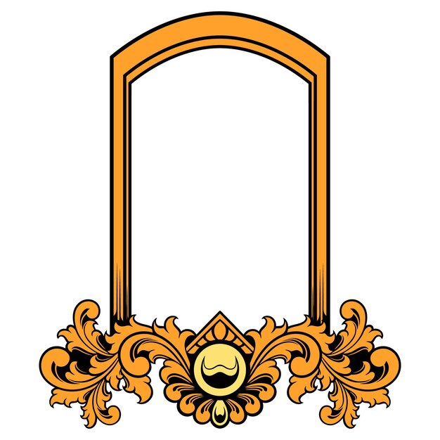 Klassiek vintage ornament frame