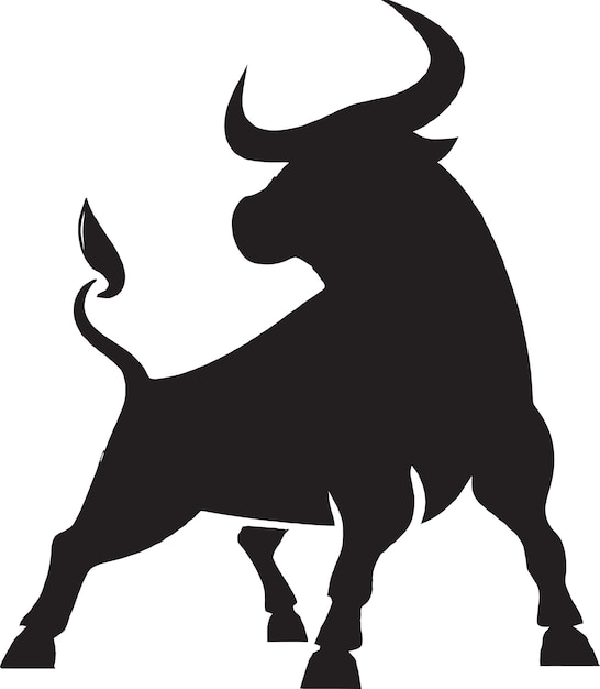 Klassieke buffelillustratie in zwart-wit