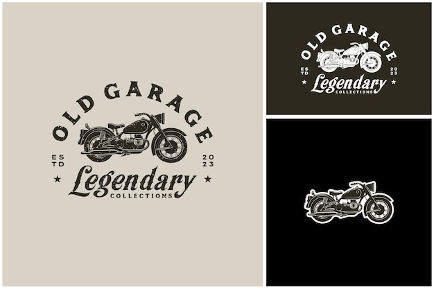 Vector klassieke duitsland woordoorlog wehrmacht militaire motorfiets voor vintage garage biker club retro-logo