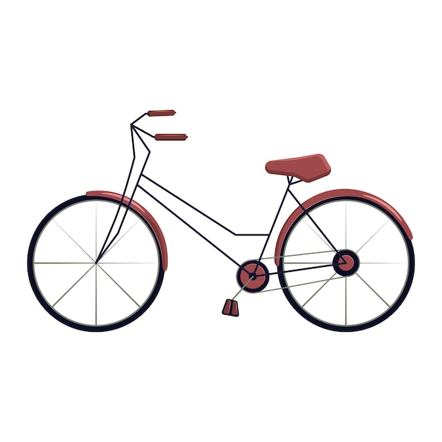 Klassieke fiets geïsoleerd pictogram. vector illustratie