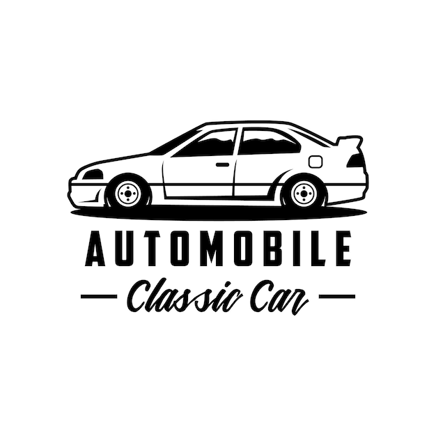 Klassieke muscle car vector labels gratis vector