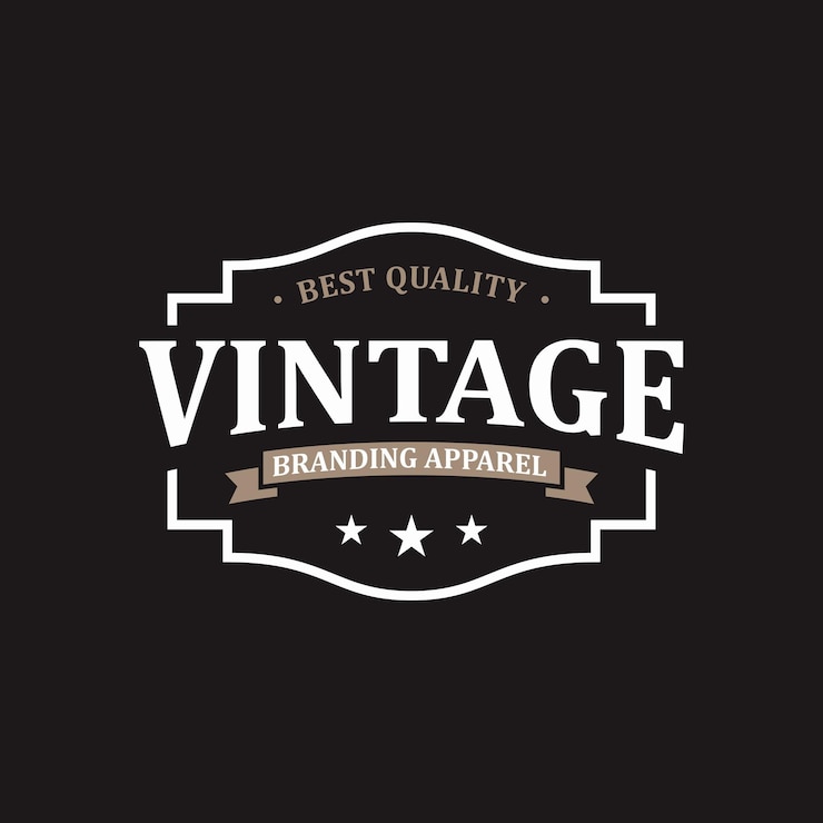 Vector klassieke retro label badge logo vector sjabloon