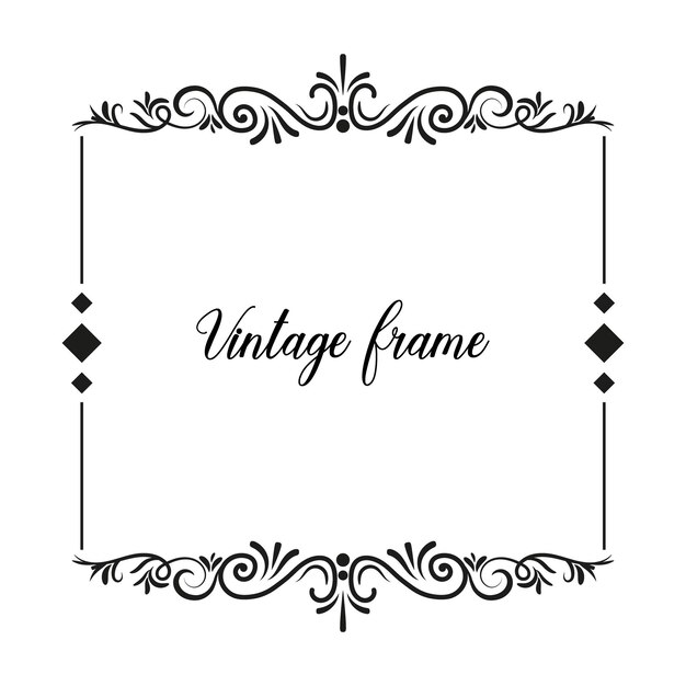 klassieke vintage frame decoratieve achtergrond