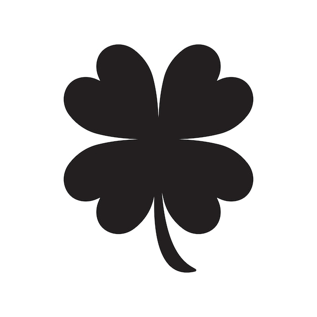 Vector klaver silhouet st patrick day