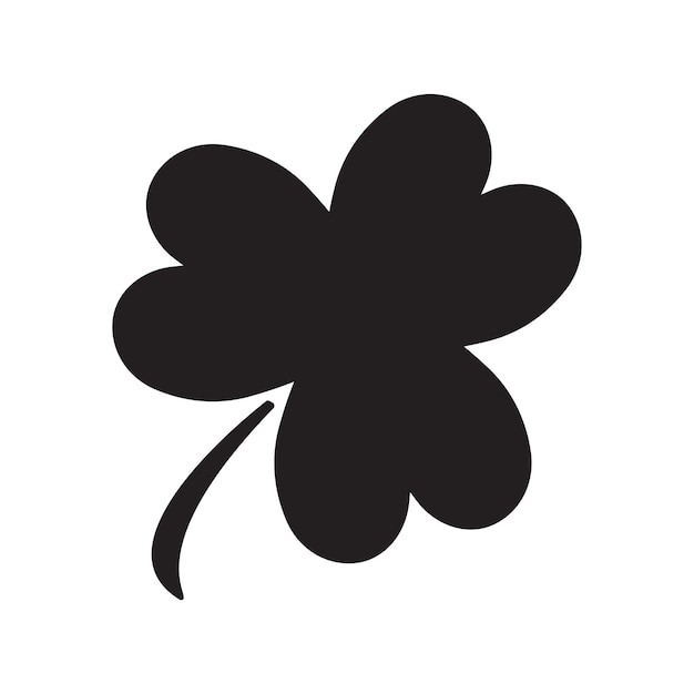 Vector klaver silhouet st patrick day