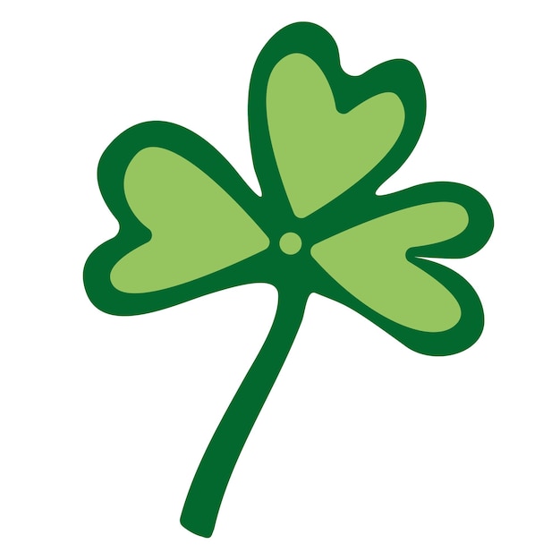 Klaverblad illustratie St Patrick's day symbool