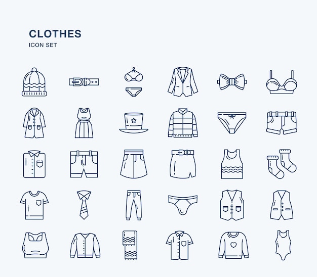 Vector kleding en jurk vector pictogram illustratie