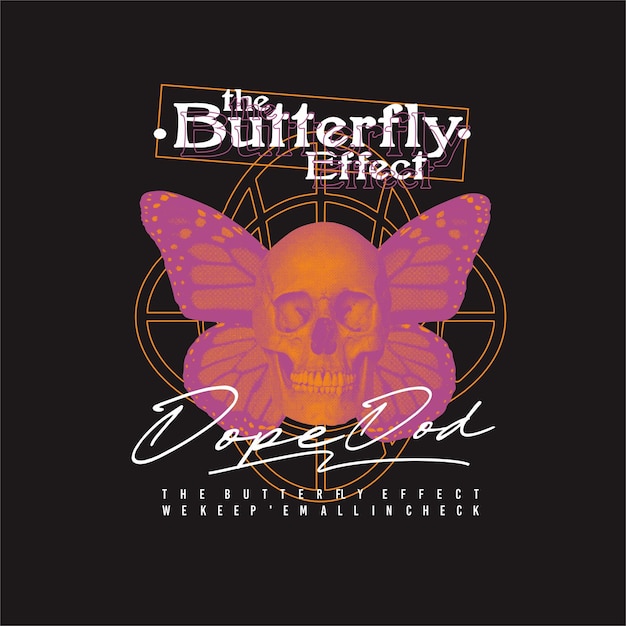 Vector kledingontwerp butterfly