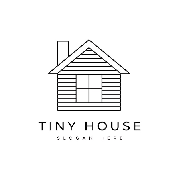 klein huis gebouw architectuur natuur huisvesting minimale logo ontwerp grafische vector