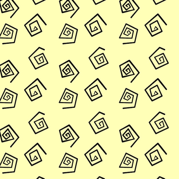 Vector klein streepje patroon naadloos minimaal streepjepatroon kleine elementen op gele achtergrond