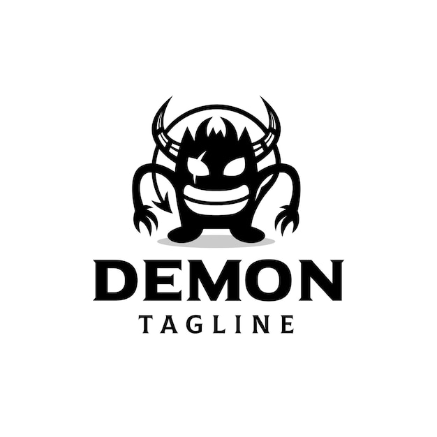 Kleine demon logo sjabloon