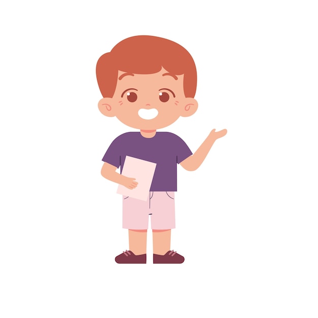 Vector kleine jongen kids illustratie