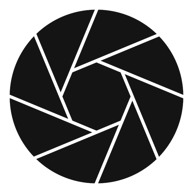 Kleine objectieve icoon Eenvoudige illustratie van kleine objectieve vector icoon voor het web