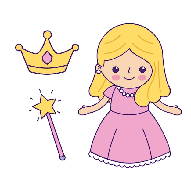 Kleine prinses meisje