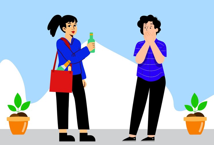 वेक्टर kleptomania concept illustration stylish and beautiful