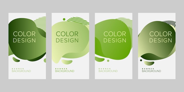 Kleur achtergrond banner vector ontwerpsjabloon