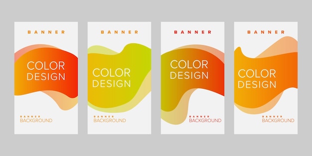 Kleur achtergrond banner vector ontwerpsjabloon