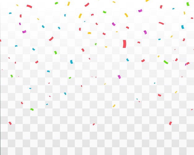 Kleur confetti geïsoleerd. vector illustratie